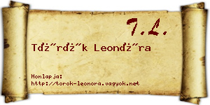Török Leonóra névjegykártya