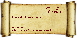 Török Leonóra névjegykártya